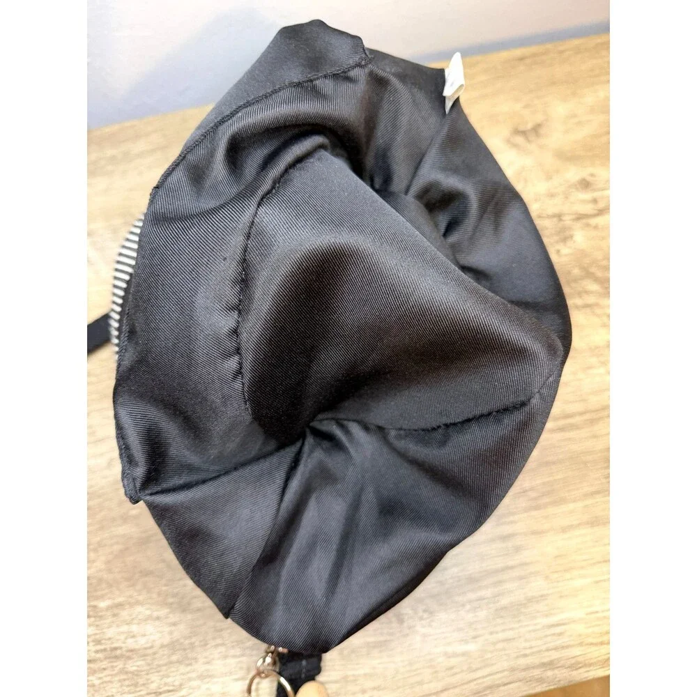 Sakroots Owl Shoulder Crossbody Bag Purse Bag Charm Tassels Black Off White Rare - Picture 8 of 16